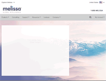 Tablet Screenshot of melissa.com