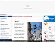 Tablet Screenshot of comune.melissa.kr.it